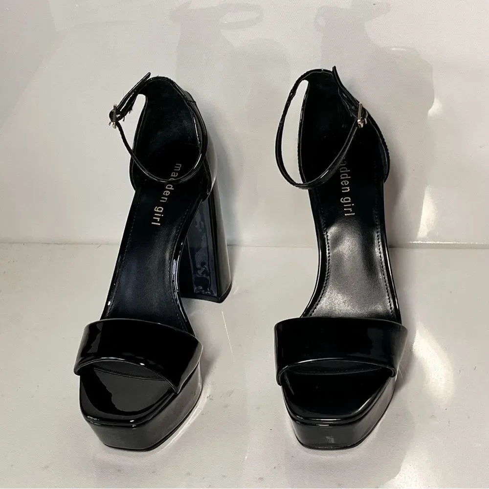 Madden Girl Square-toe ankle-strap platform sandals
